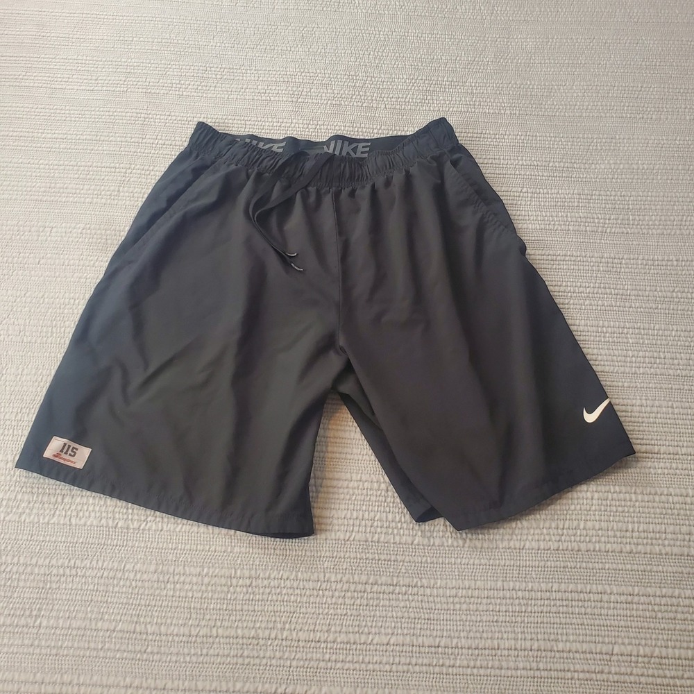 Nike Athletic Shorts Mens Large Black Dri-FIT 115 Beavers Patch Training Gym